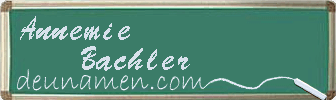 Annemie Bachler Visitenkarte